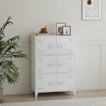 Büroschrank Hamina 113x80x40cm Weiß [en.casa]