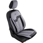 Set huse scaune auto Panda Londra, 11 piese, gri deschis-negru