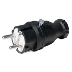 Stecher cauciucat IP44 220V pentru alimentare sigura