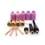 Set accesorii pistolet TIG/WIG cu lentile de gaz, 17 piese compatibile SR 17/18/26