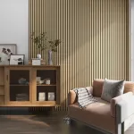 Set 4 panouri acustice decorative Vang 120x60 cm, stejar deschis