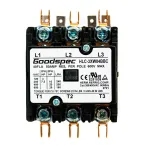 Contactor 3 poli 40A 380-400V pentru aeroterme industriale trifazate