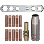 Set consumabile pentru pistolet MIG MAG 150A, 13 piese, compatibil MB 14/15