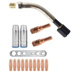 Set consumabile pentru pistolet MIG MAG 25AK, 16 piese, compatibil MB 25
