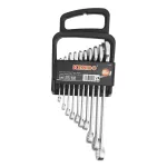 Set chei combinate inelare Kendo CrV, 10 piese, 6-22 mm, suport plastic