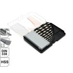 Set burghie elicoidale pentru metal KENDO HSS 1-10 mm, 10 piese