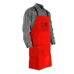 Șorț de sudură Telwin Durango din piele, cu buzunare și bretele reglabile