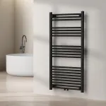 Calorifer portprosop baie Voss 120x60 cm, negru, otel