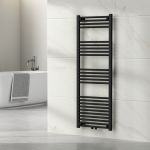 Calorifer portprosop baie Voss 140x50 cm, negru, 570 W