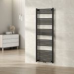 Calorifer portprosop baie Voss 160x60 cm, negru, 755 W
