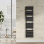 Calorifer portprosop baie Voss negru 160x40 cm, 720 W, otel