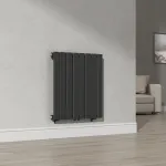 Calorifer panou Nore negru 60x60 cm, 459W, otel, montaj pe perete