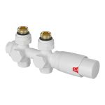 Set multibloc pentru calorifer cu termostat, alb, Gloppen [neu.haus]