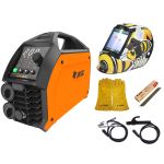Pachet aparat de sudură invertor Jasic EVO20 ARC 200 cu mască și accesorii