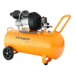Compresor aer Stager Air 36D100, 100L, 10 bar, 356 L/min, 3 CP