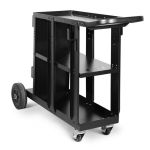 Carucior de transport pentru aparat de sudura TELWIN cu roti si rafturi