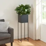 Suport pentru plante Porsgrunn din metal negru, 100x30x30 cm