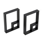 Tischgestell Kauhava 2er Set Stahl 42x30 cm [en.casa]