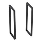 Set 2 picioare pentru masa Kauniainen din otel negru 87x27 cm