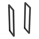 Set 2 picioare pentru masa Kauniainen din otel negru 87x27 cm