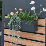 Blumenkasten Achtkarspelen 50x12x15cm Anthrazit [en.casa]