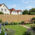 Gard din stuf natural pentru intimitate 160x300 cm Abbateggio