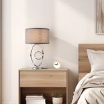 Lampă de masă Torquay gri 49,5 cm, design elegant, lux.pro