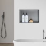 Wandnische Kristinehamn 47x32x10cm Silber [neu.haus]