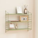 Modulares Wandregal Strängnäs Olivgrün [en.casa]