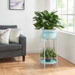 Blumenständer Altena 60x27x27 cm Hellblau [en.casa]