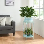 Suport pentru flori Altena cu ghiveci, 60x27x27 cm, albastru deschis