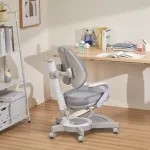 Scaun de birou pentru copii Partille gri, ergonomic si reglabil