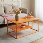 Couchtisch Solund 90x60x45 cm Orange [en.casa]