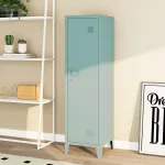 Dulap metalic vestiar Kurikka cu 1 usa, 137x38x38 cm, albastru