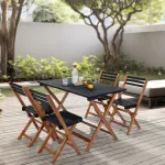 Set mobilier de grădină Altamura, 5 piese, lemn de acacia