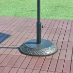 Suport pentru umbrelă de soare Bisegna din beton, bronz, 25 kg