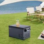 Ladă frigorifică auto cu compresor 26L, albastru-gri, [in.tec]