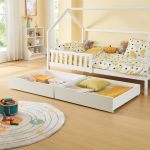 Bettkasten 2er Set Ydre 97,5x92x22 cm Weiß [en.casa]