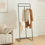 Cuier tip stativ Sandviken din oțel negru, 166x63x48 cm, 3 bare