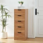 Kommode Varkaus 108x40x40 cm Eichenoptik [en.casa]