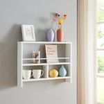 Wandregal Piteå 60x10,5x45cm Weiß [en.casa]