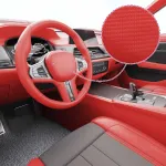 Folii auto 4D, 2 buc., roșu, 100x150 cm + 50x150 cm GartenMobel Dekor