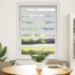 Jaluzea Zebră 100,9x175 cm Lățime material 96,7 cm alb GartenMobel Dekor