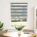 Jaluzea Zebră 50,9x100 cm Lățime material 46,7 cm gri GartenMobel Dekor