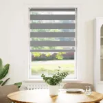 Jaluzea Zebră 50,9x100 cm Lățime material 46,7 cm gri GartenMobel Dekor