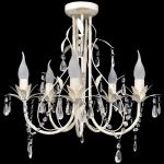 Lampă de plafon suspendată, candelabru cristal, elegant, 5 becuri GartenMobel Dekor