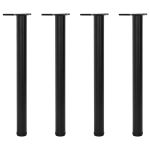 Picioare de masă înălțime reglabilă, 4 buc. 710 mm negru GartenMobel Dekor