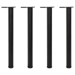 Picioare de masă înălțime reglabilă, 4 buc. 710 mm negru GartenMobel Dekor