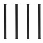 Picioare de masă reglabile în înălțime, 870 mm, negru, 4 buc. GartenMobel Dekor
