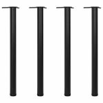 Picioare de masă reglabile pe înălțime, 870 mm, negru, 4 buc. GartenMobel Dekor